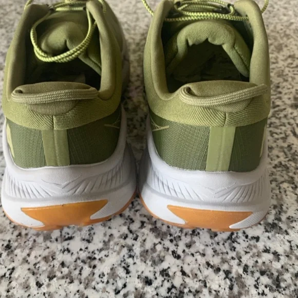 Hoka Avocado/Harbor Mist Transport Mens Lifestyle Shoes - Picture 5 of 12